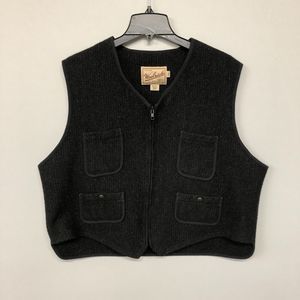 Woolrich Men Full Zip Wool Blend Utility Vest Jacket Size XXL 2XL M084 -1